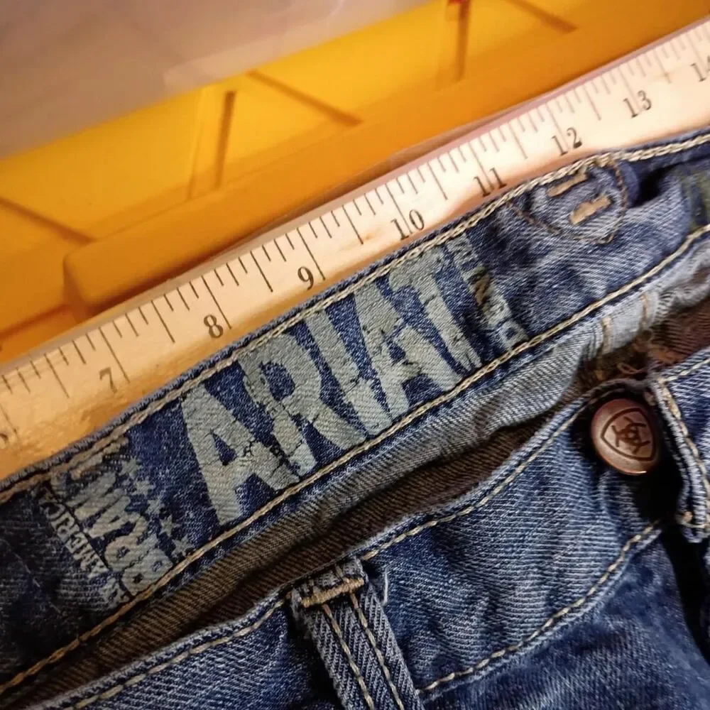 Ariat Men's Blue and Navy Jeans